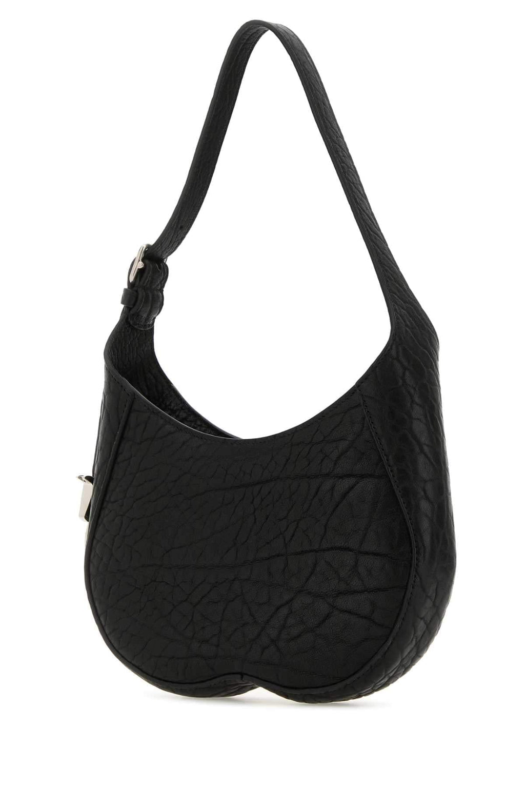 Burberry Women Black Leather Small Chess Shoulder Bag