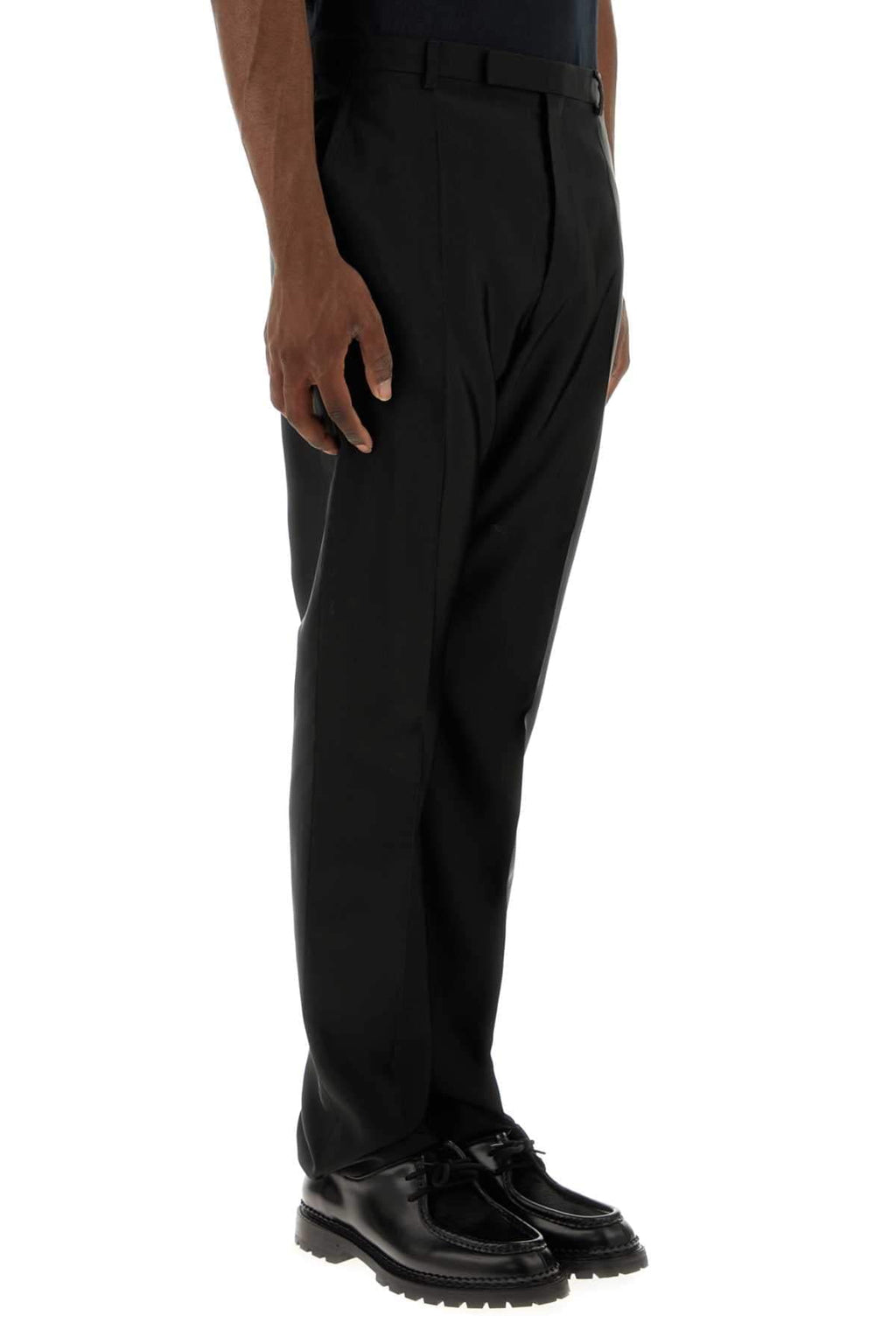 Saint Laurent Men Black Faille Pant