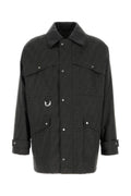 Fendi Men Embroidered Canvas Coat
