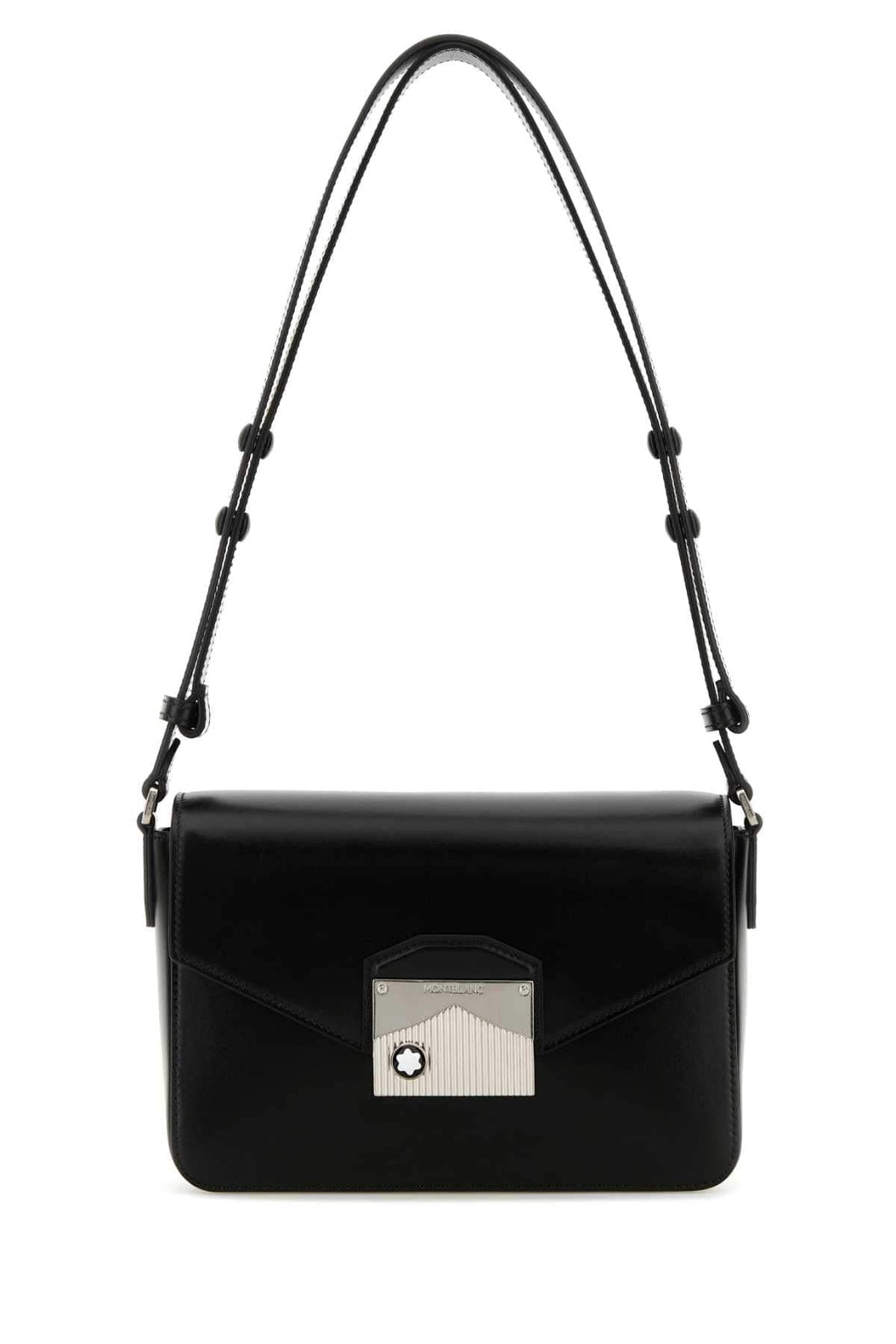 Montblanc Men Black Leather Meisterstuck Shoulder Bag