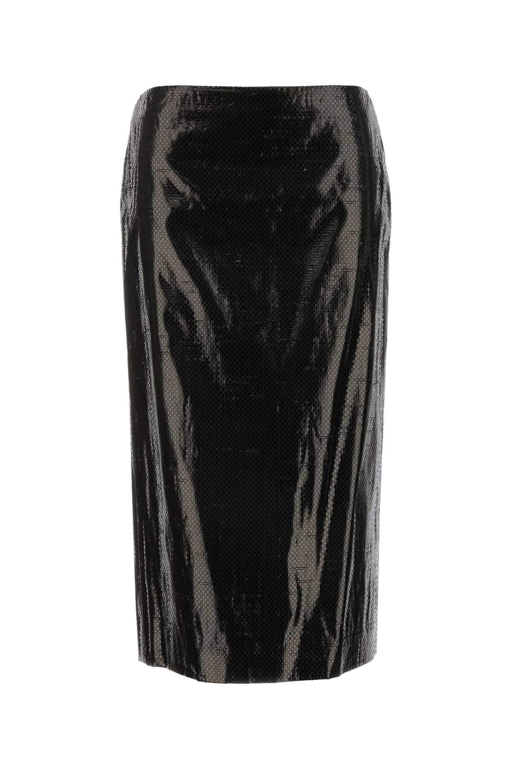 Alexander Mcqueen Women Black Canvas Skirt