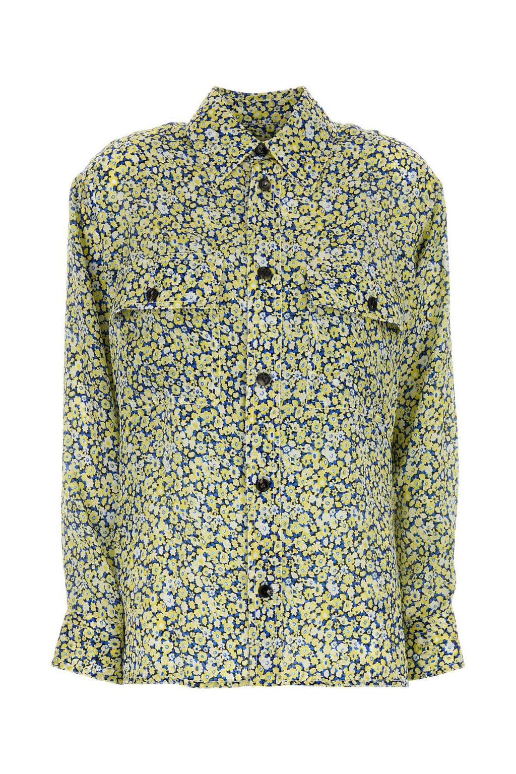 Bottega Veneta Women Printed Silk Shirt