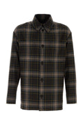 Fendi Men Embroidered Wool Shirt