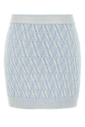 Fendi Women Embroidered Silk Blend Mini Skirt
