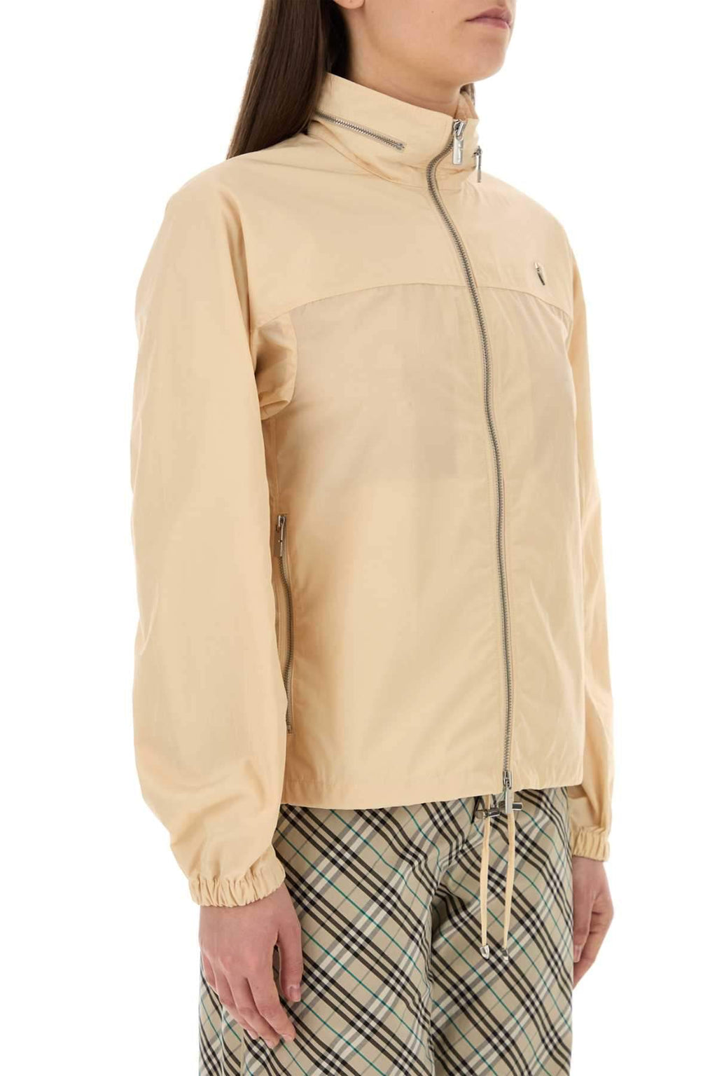 Burberry Women Skin Pink Nylon Blend Windbreaker