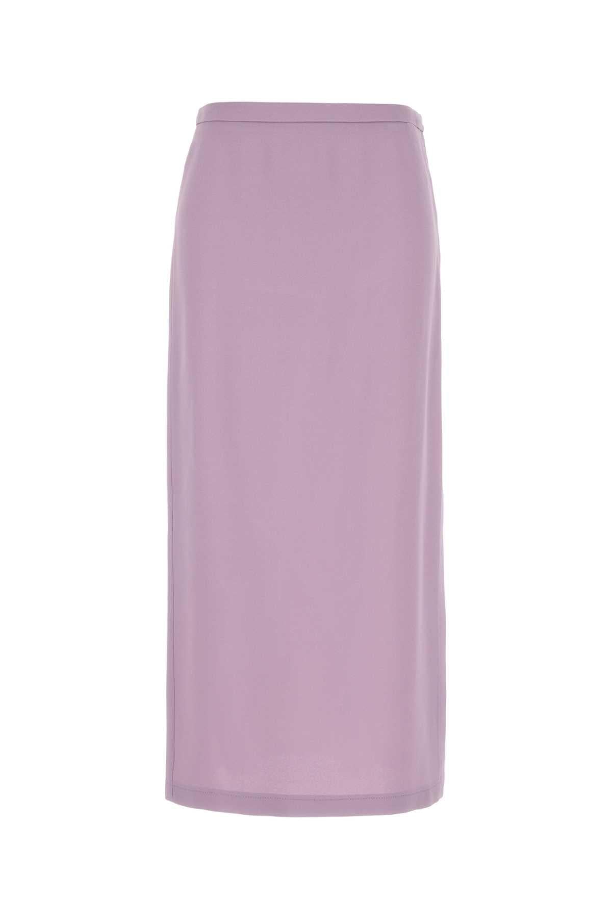 Gucci Women Lilac Crepe Skirt