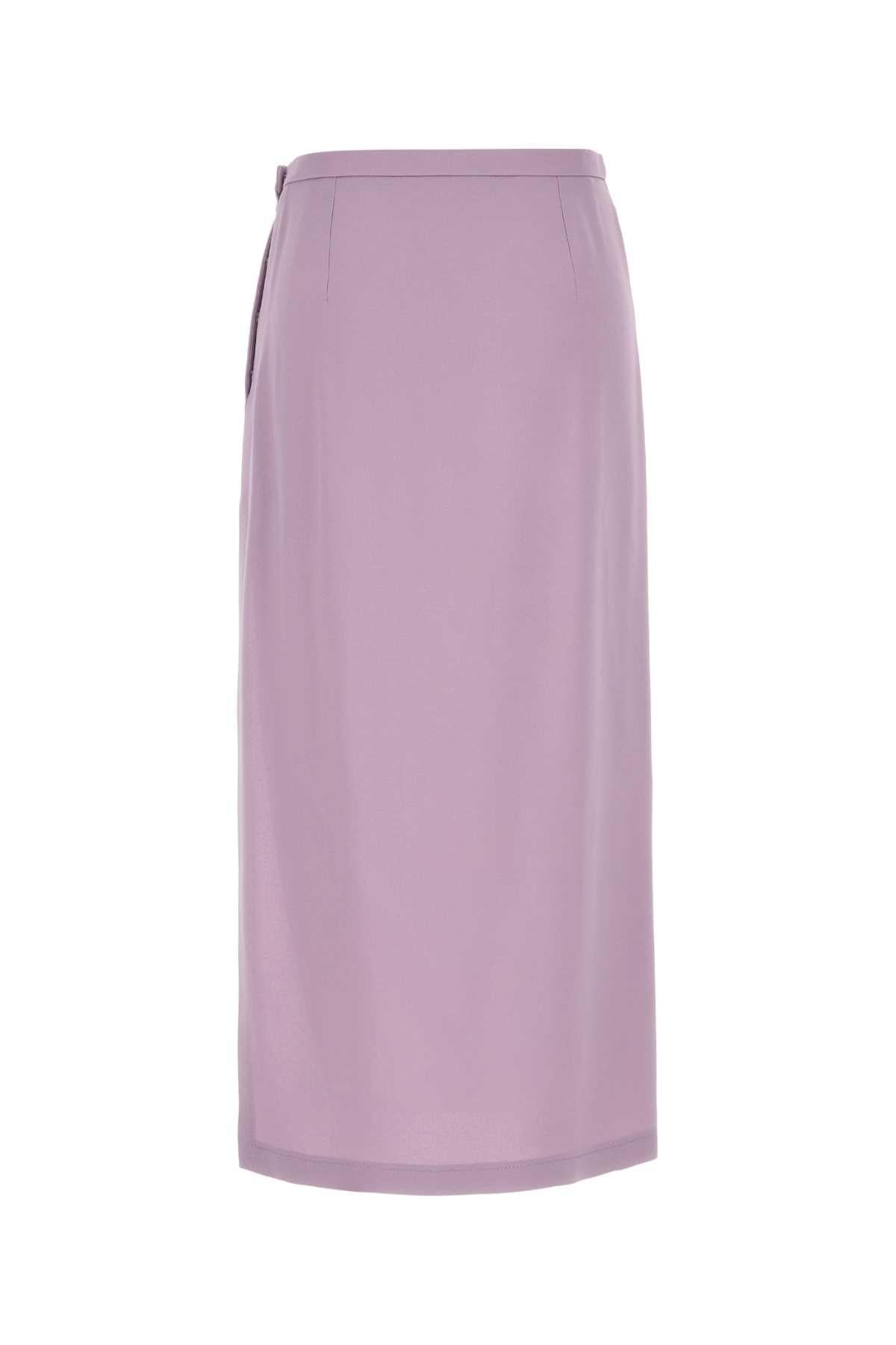 Gucci Women Lilac Crepe Skirt