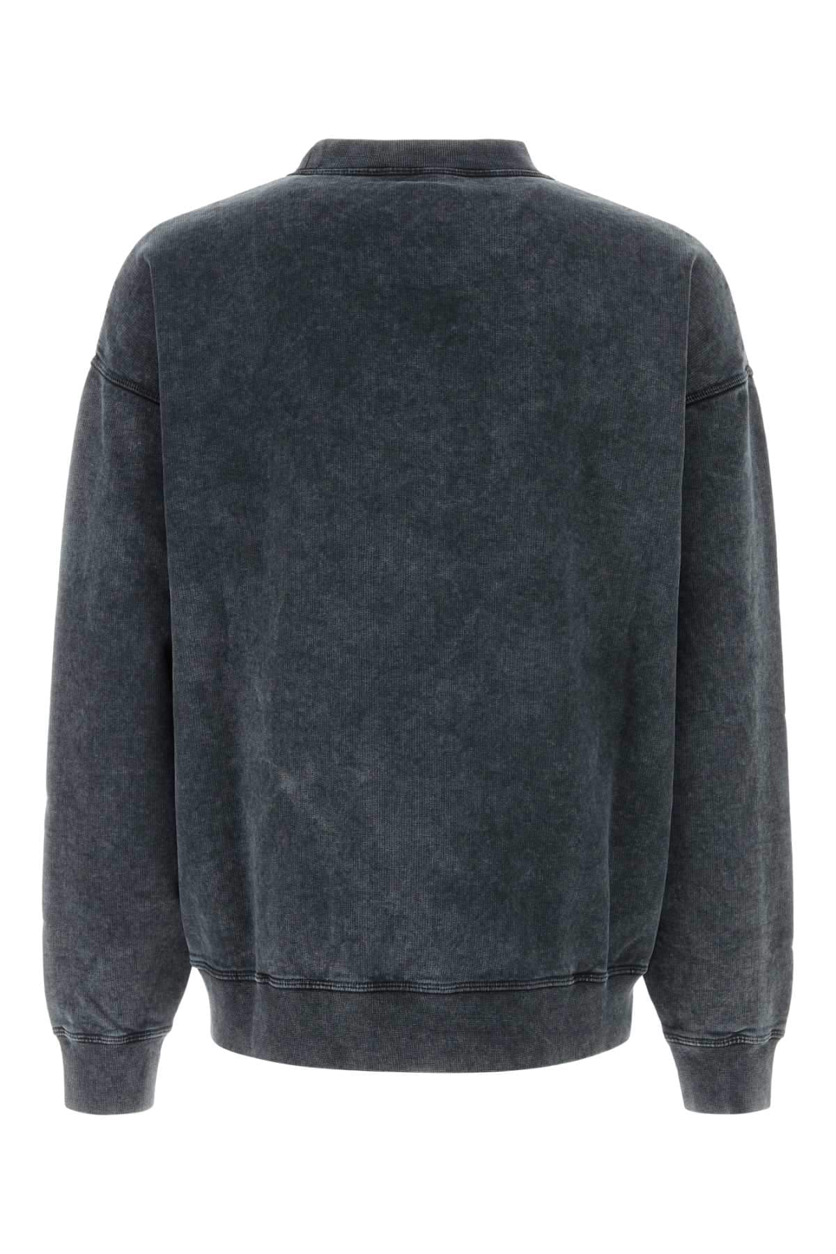 Dsquared Men Graphite Cotton Sweatshirt
