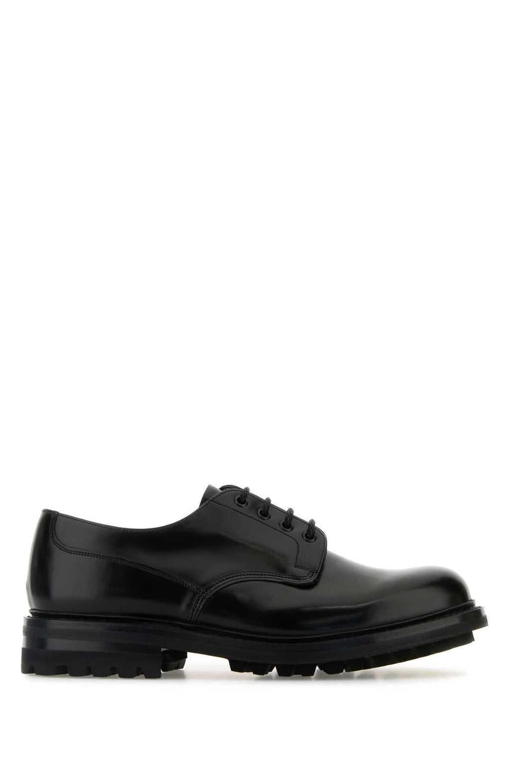 Church's Men Black Leather Mc Neil Lw Lace-Up Shoes