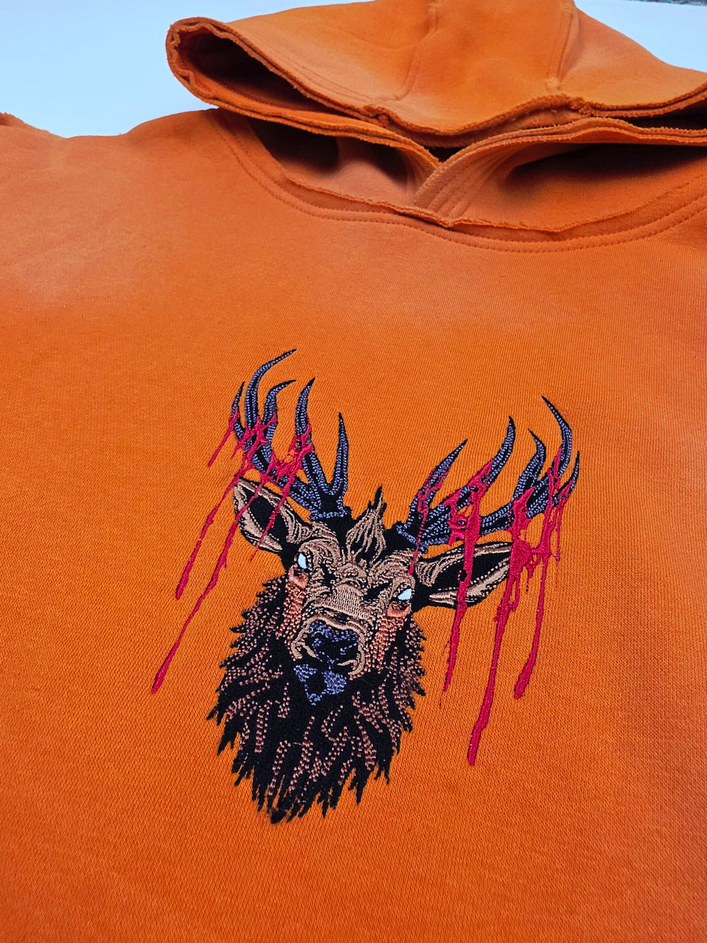 Trophy Pullover Hoodie Orange Any Means Necessary Clothing