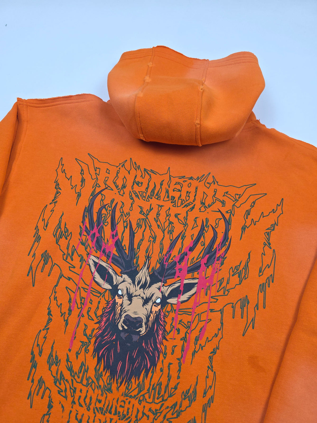 Trophy Pullover Hoodie Orange Any Means Necessary Clothing