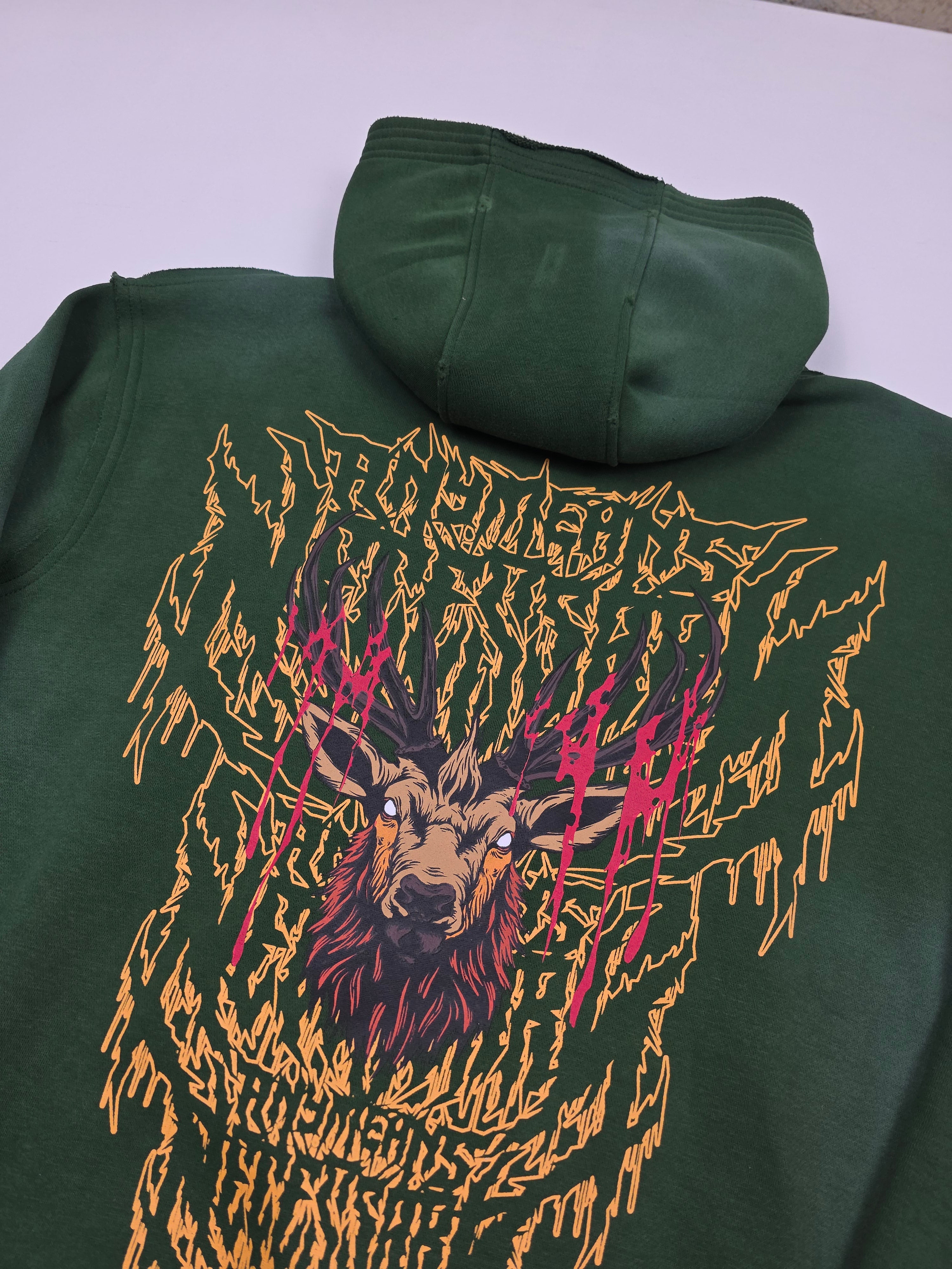 Trophy Pullover Hoodie Green Any Means Necessary Clothing