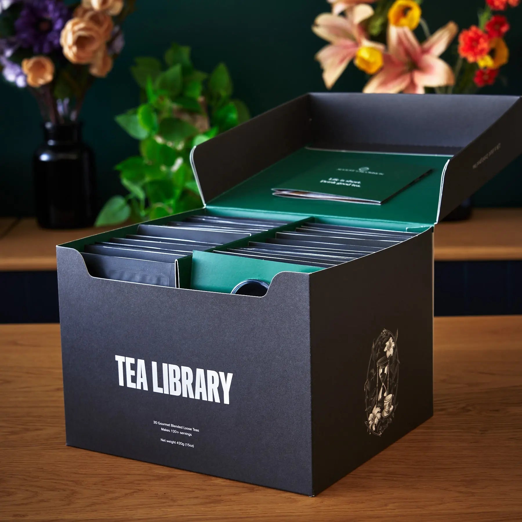 Tea Library - Deluxe 30 Tea Sampler. Gotta taste em all! August Uncommon Tea