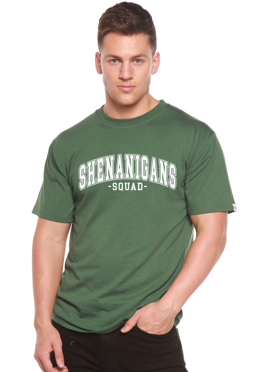 Shenanigans Squad Unisex Bamboo/Cotton Graphic T-Shirt Spun Bamboo