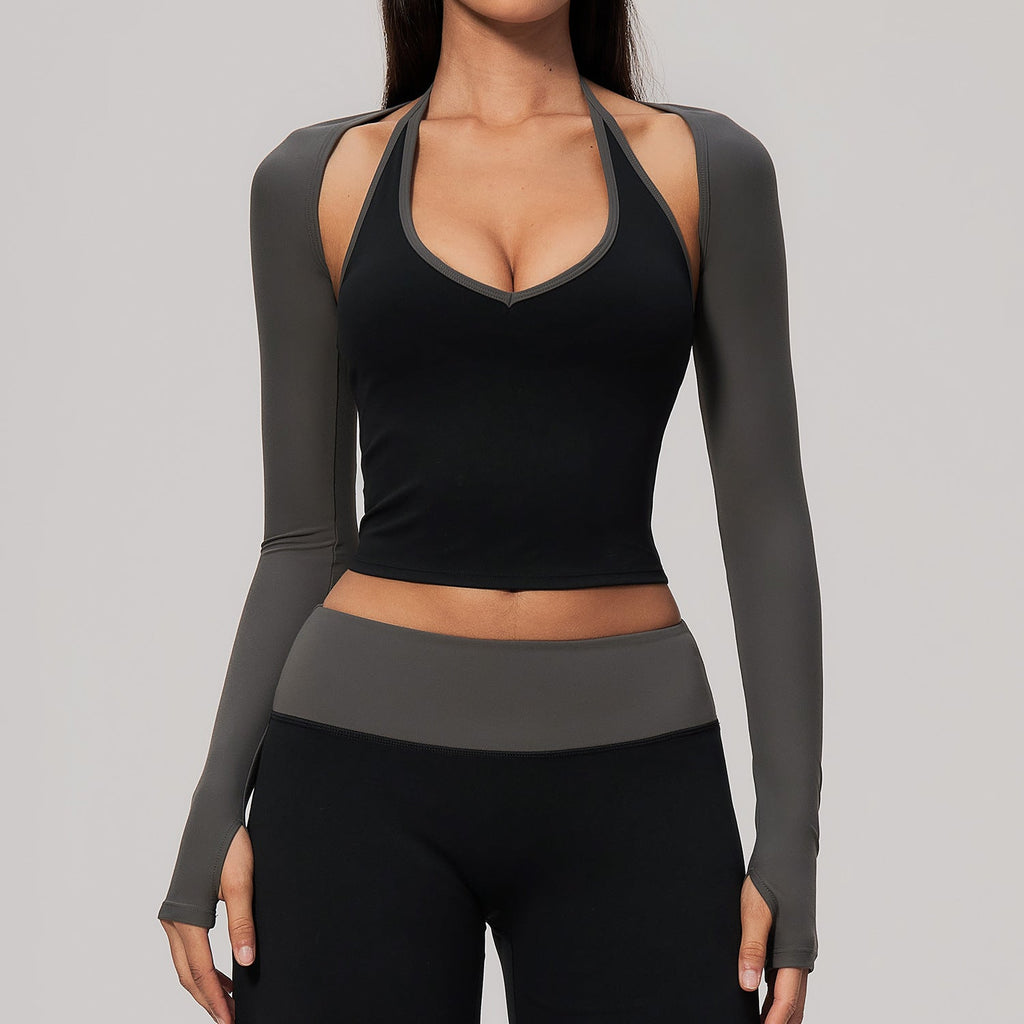 Long Sleeve Yoga Shrug - Lightweight Breathable Workout Cover Up for Women Gym Fitness Social Buzz eSIMs