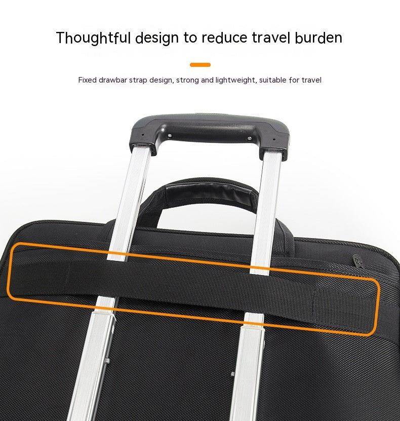 Large Capacity Briefcase Men's Business Canvas Portable