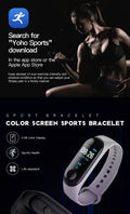 Compatible With , Smart Bracelet Heart Rate And Blood Pressure Exercise Meter Step Information Push Smart Reminder Color Bracelet