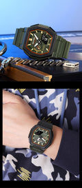 Waterproof Multi-function Digital Watch For Students A Versatile Sports-style Dual-display Wristwatch
