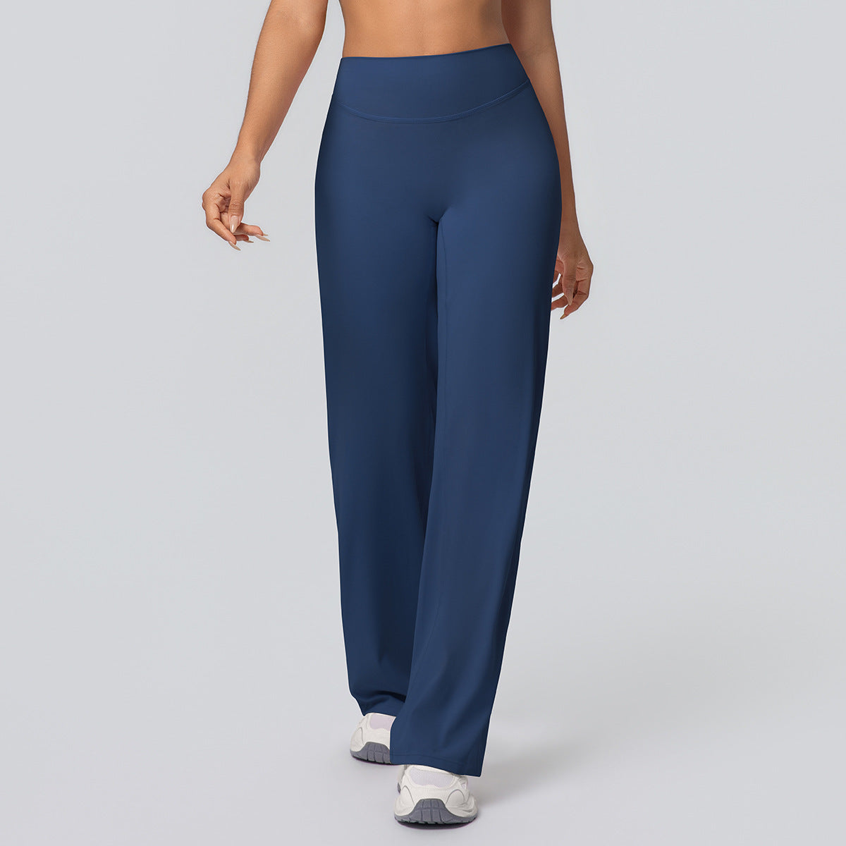 Casual High-waisted Loose-fit Solid-color Yoga Pants That Hug The Hips Social Buzz eSIMs