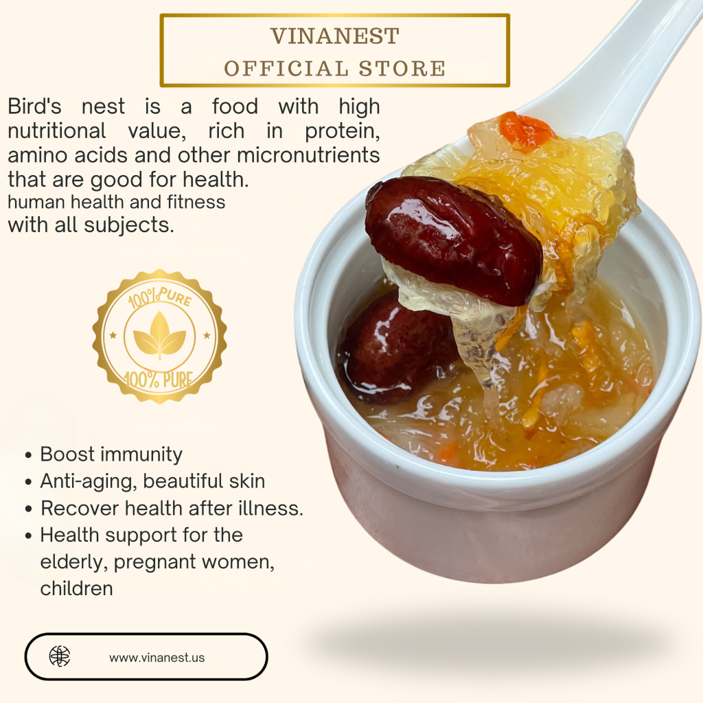 Vinanest Bird’s Nest Origin 1 (Chân Yến Sợi) 100GR
