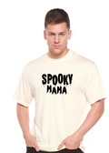 Spooky Mama Halloween Men's Bamboo Viscose/Organic Cotton Short Sleeve Graphic T-Shirt Spun Bamboo