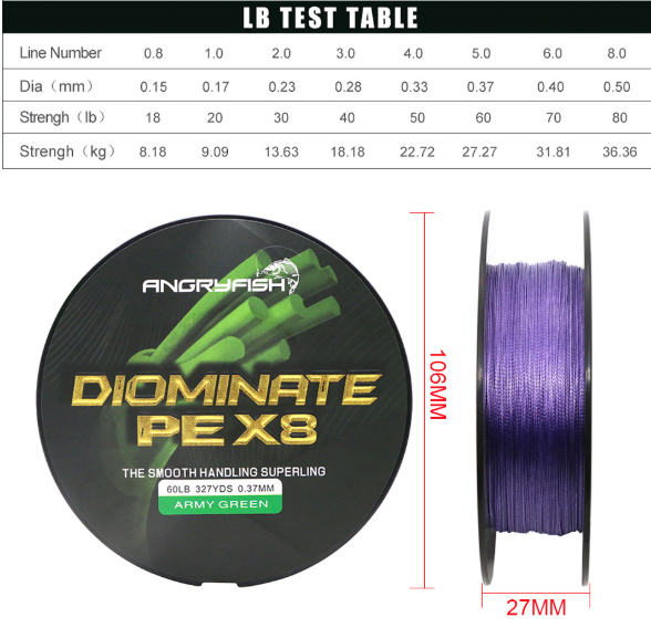 Anti-Bite Strong Horse Braided Long-Range Fishing Line
