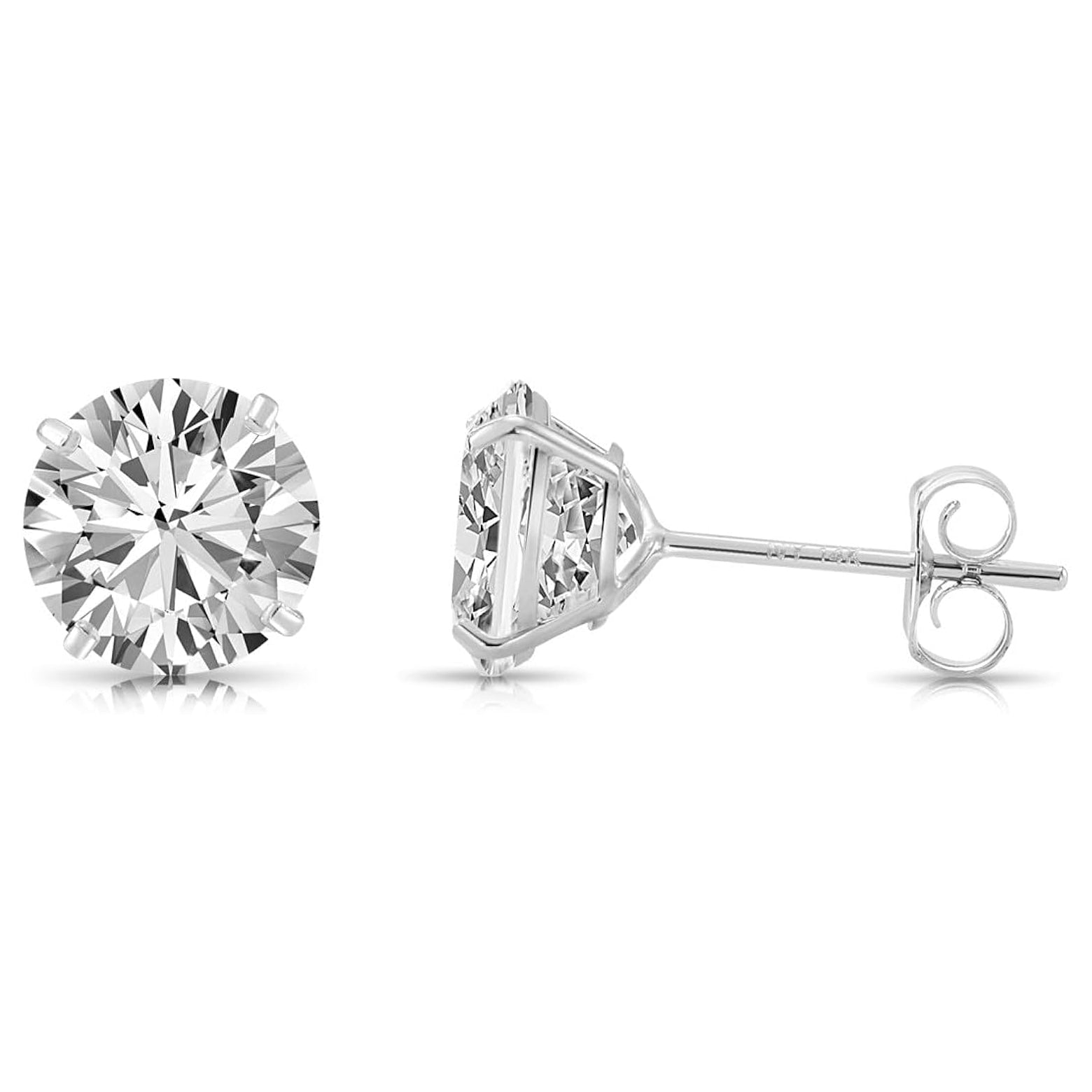 2.00 CTW AGI Certified Lab-Grown Diamond Stud Earrings in Solid 14K Gold – E Color, VS Clarity VossAgin