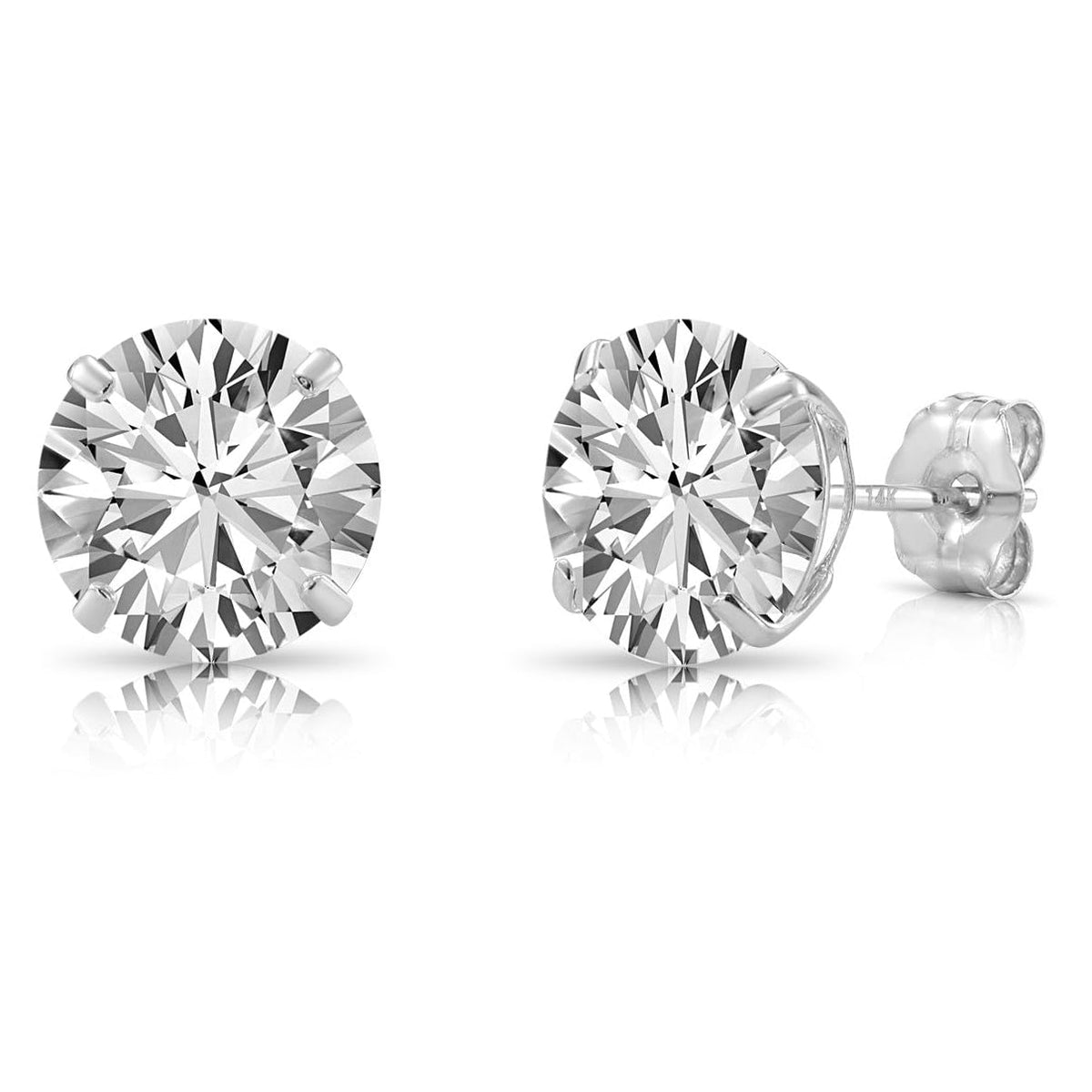 2.00 CTW AGI Certified Lab-Grown Diamond Stud Earrings in Solid 14K Gold – E Color, VS Clarity VossAgin