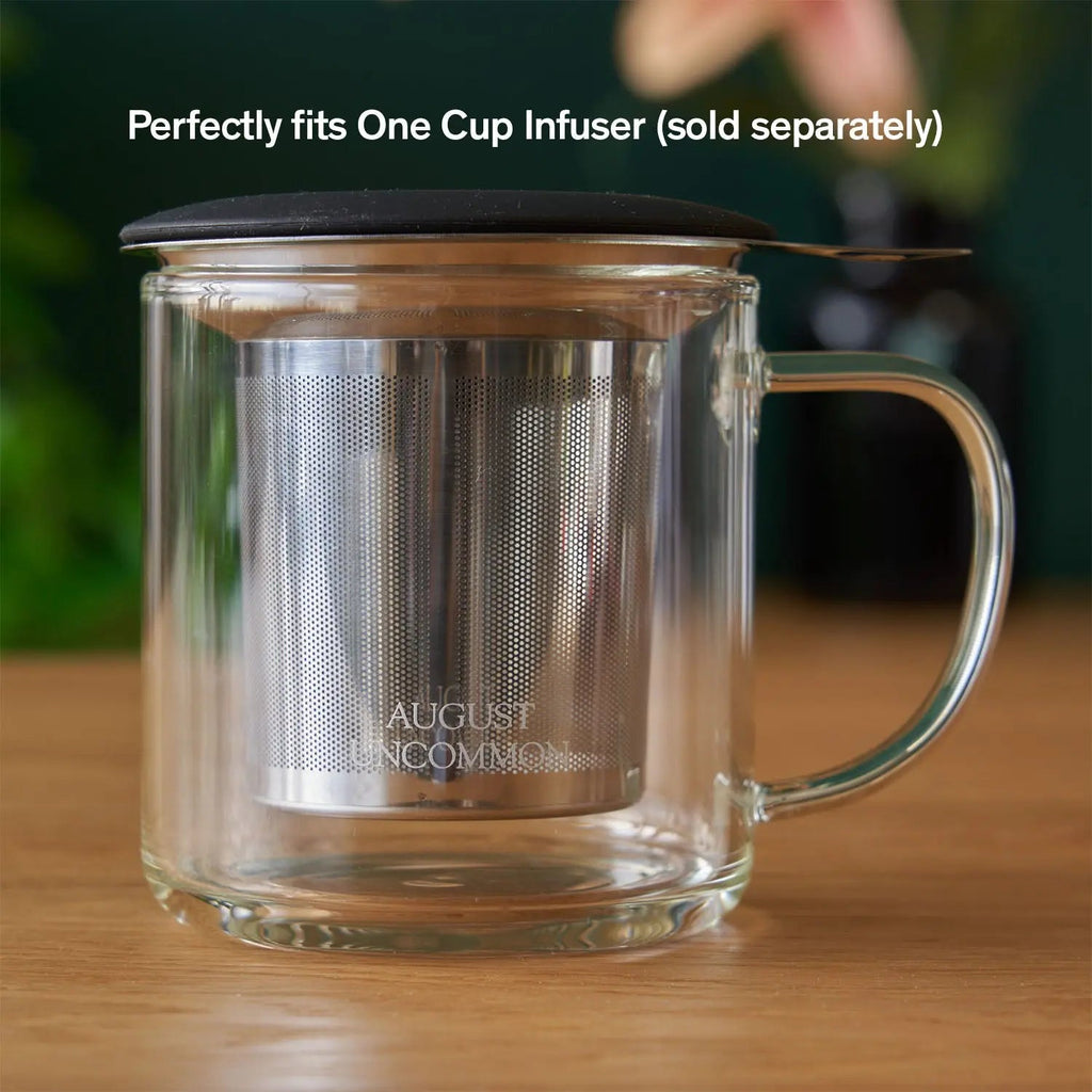 Glass Mug - Clear Elegance August Uncommon Tea
