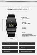 Fashionable Digital Display High-end Square-shaped Student Electronic Watch