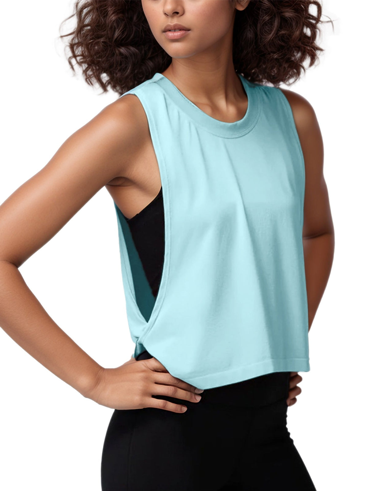 Cross-Border Loose Sleeveless Blouse Sports Vest Women's Summer Lightweight Breathable Running Yoga Clothing Top Fitness Vest Social Buzz eSIMs