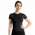 Thin Sports Tight Breathable Yoga Clothes Short-sleeved T-shirt Women's Slim-fit Sweat-absorbent Quick-drying Slimming Running Fitness Top Social Buzz eSIMs
