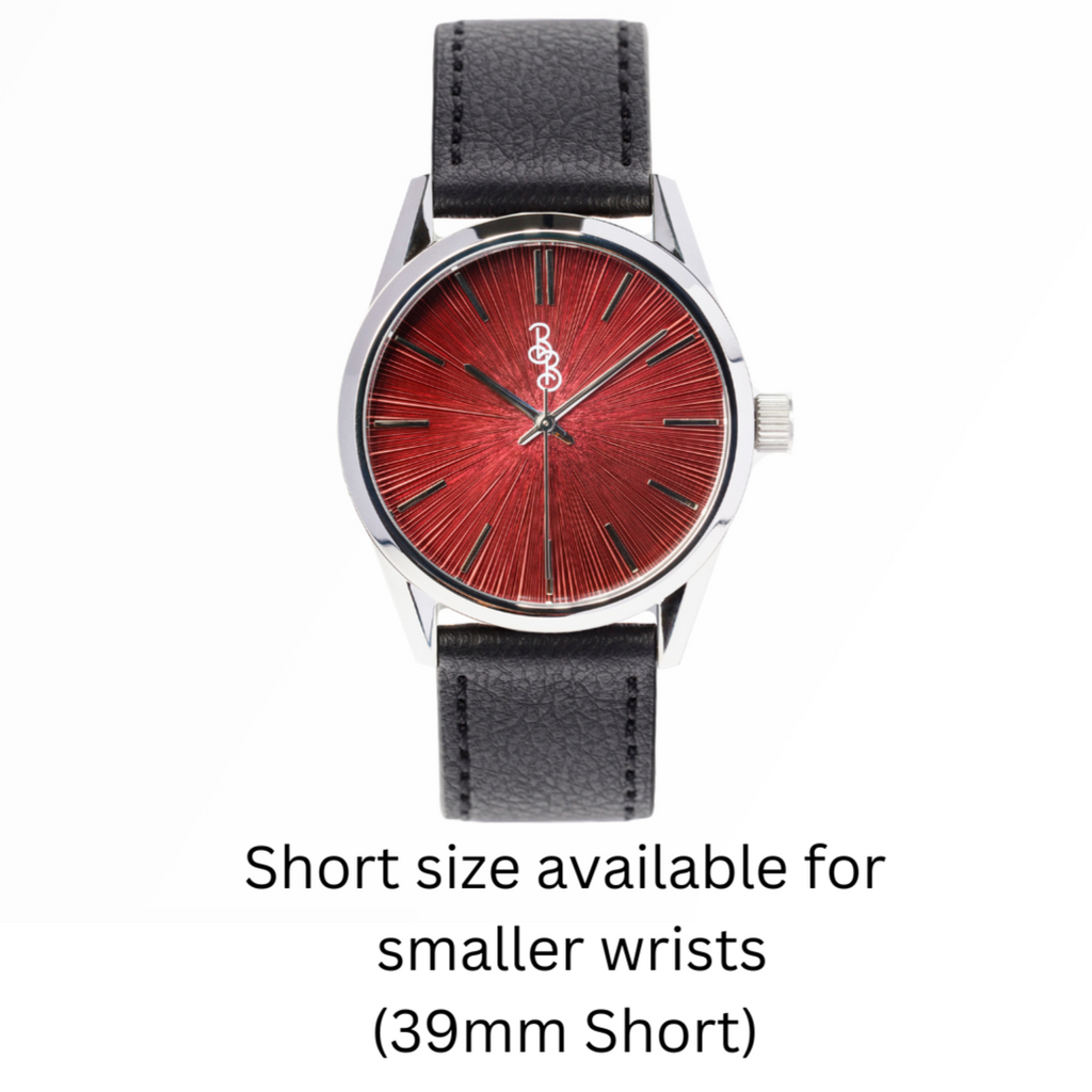 Burgundy Sunburst Watch The Beyond Boring Watch Company
