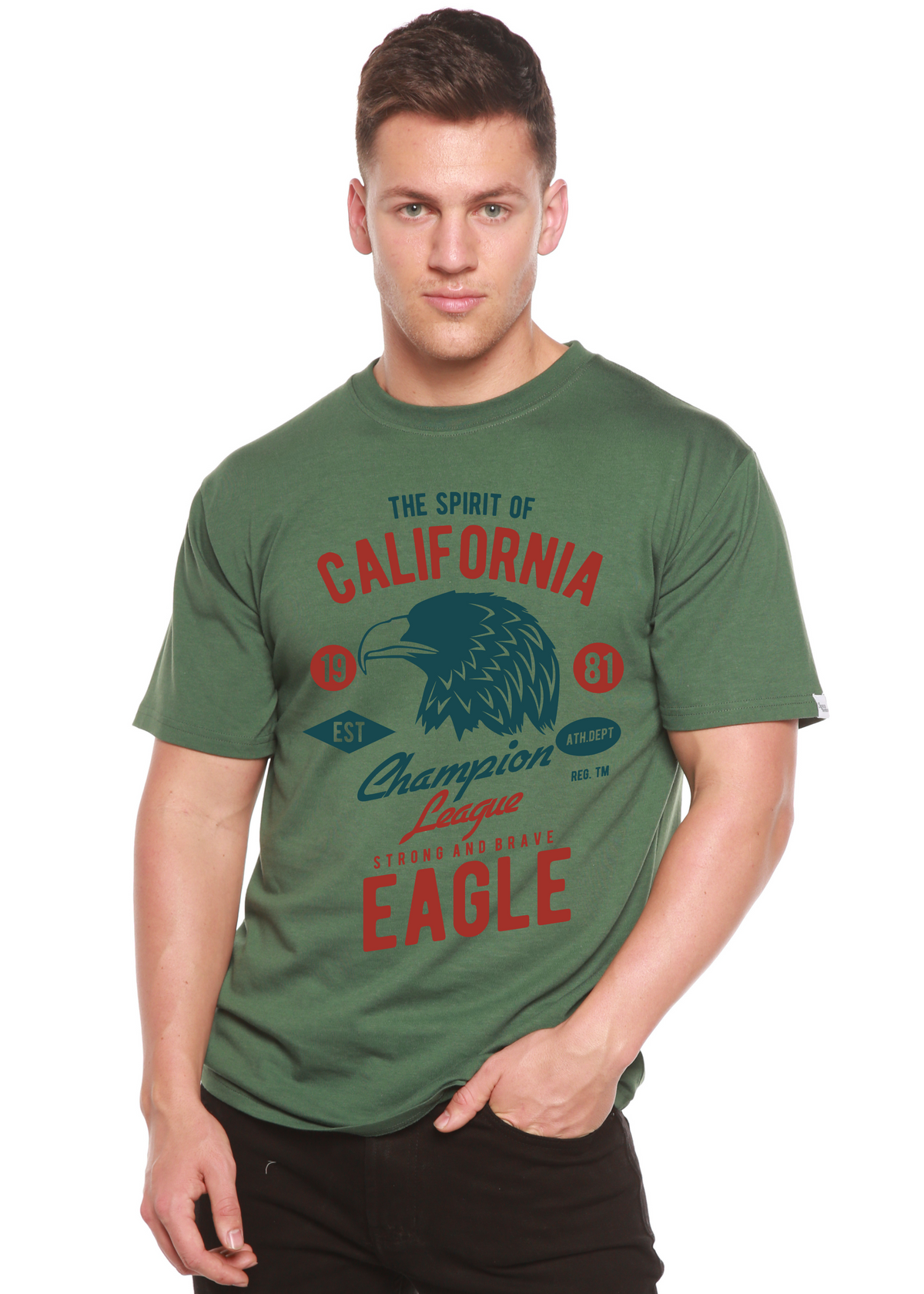 The Spirit of Spun Bamboo® Men's Bamboo Viscose/Organic Cotton Short Sleeve Graphic T-Shirt Spun Bamboo