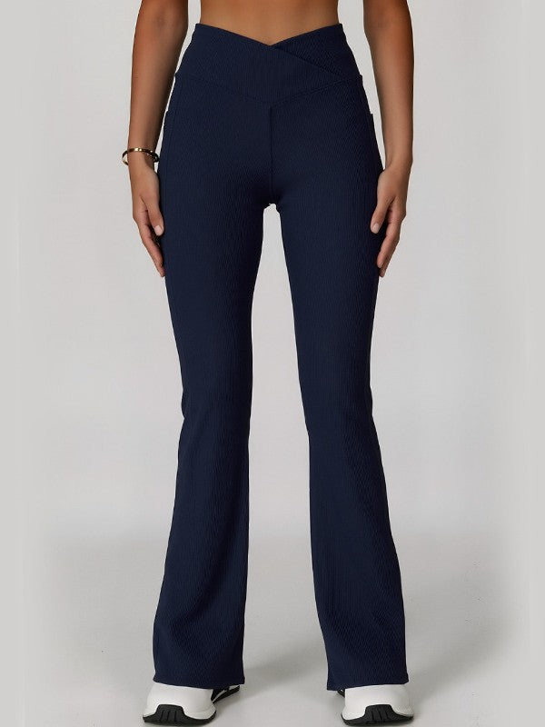 High-Waisted Yoga Flare Pants For Women, Dance Sports Pants, Casual Butt-Lifting Fitness Premium Flared Yoga Pants Social Buzz eSIMs