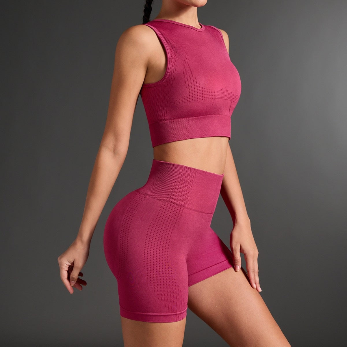 Amazon Yoga Shorts Summer Running Tight Sports Women's High-Waisted Fitness Shorts High Elasticity Butt-Lifting Quick-Dry Social Buzz eSIMs