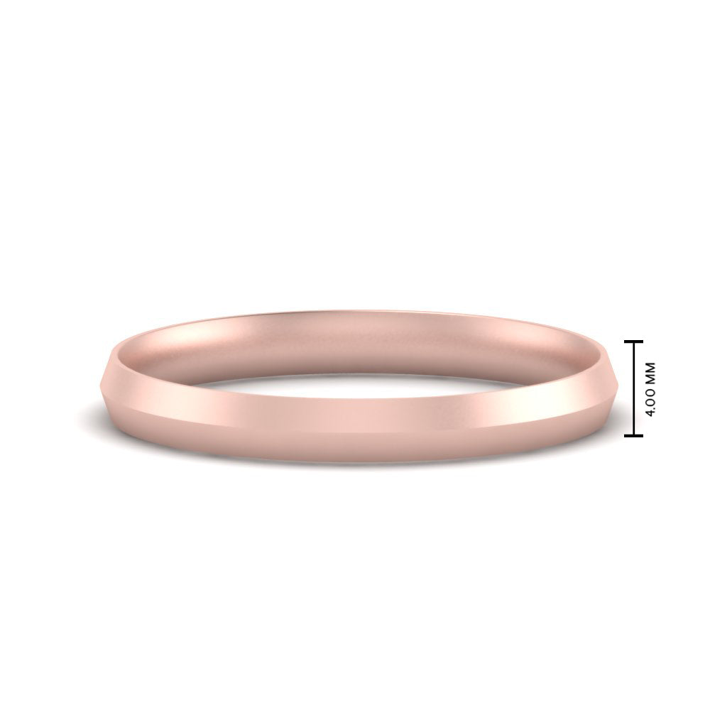 Comfort Fit Knife Edge Mens Band