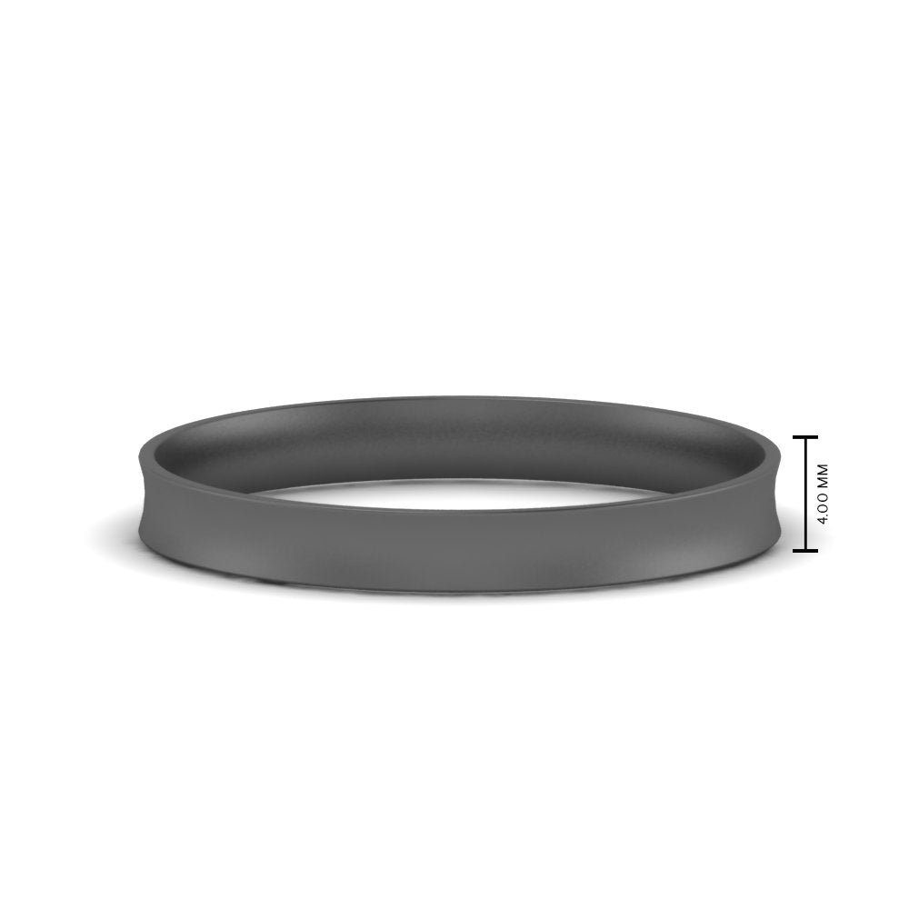 Comfort Fit Concave Mens Band