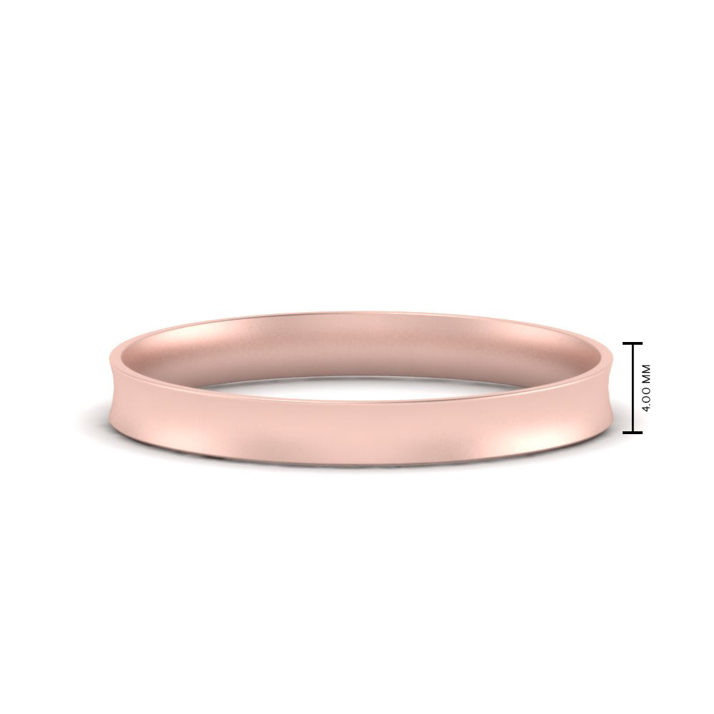 Comfort Fit Concave Mens Band