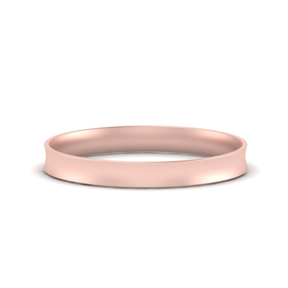 Comfort Fit Concave Mens Band