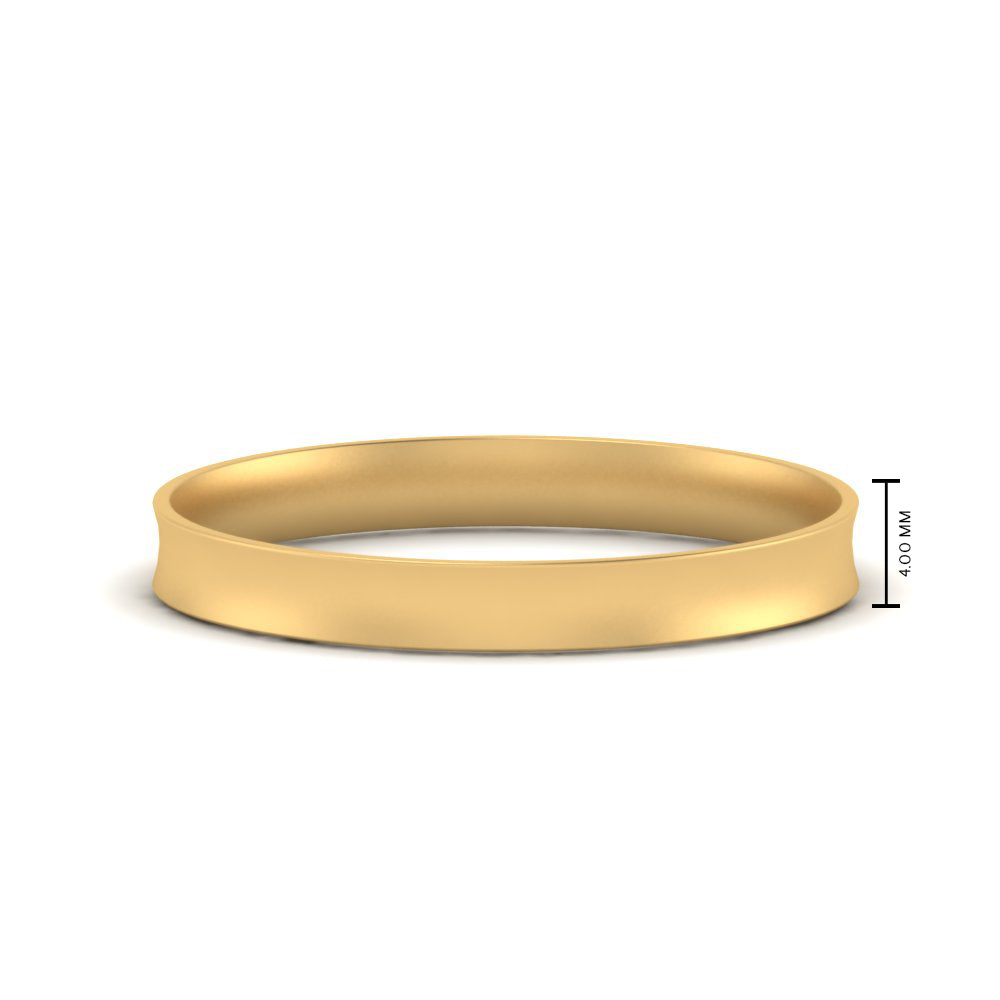 Comfort Fit Concave Mens Band