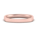 Square Comfort Fit Mens Wedding Band