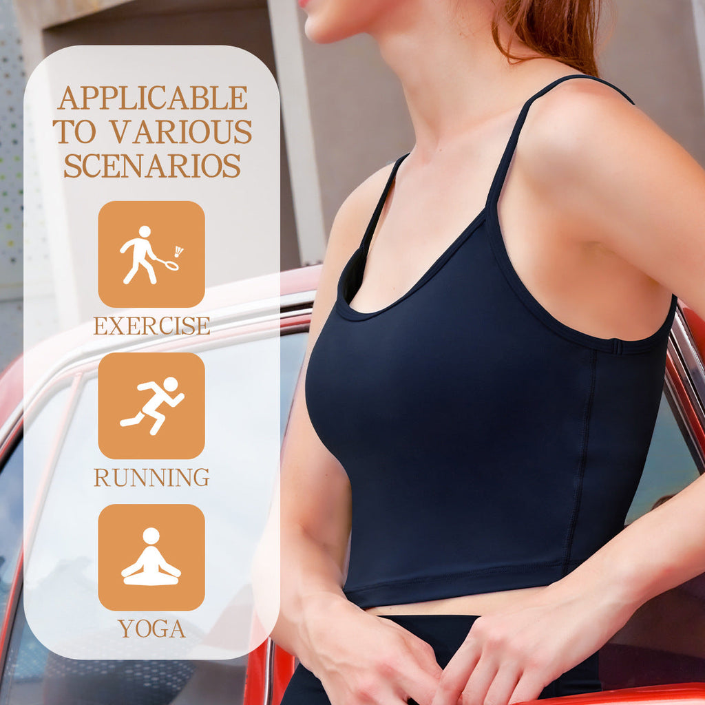 Backless Twisted Strap Yoga Sports Bra With Built-in Padded Cups Shock-Absorbing And Push-Up Social Buzz eSIMs