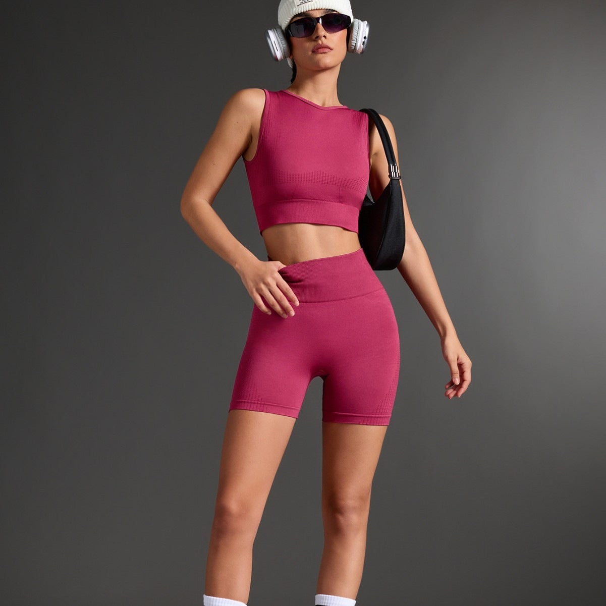 Amazon Yoga Shorts Summer Running Tight Sports Women's High-Waisted Fitness Shorts High Elasticity Butt-Lifting Quick-Dry Social Buzz eSIMs