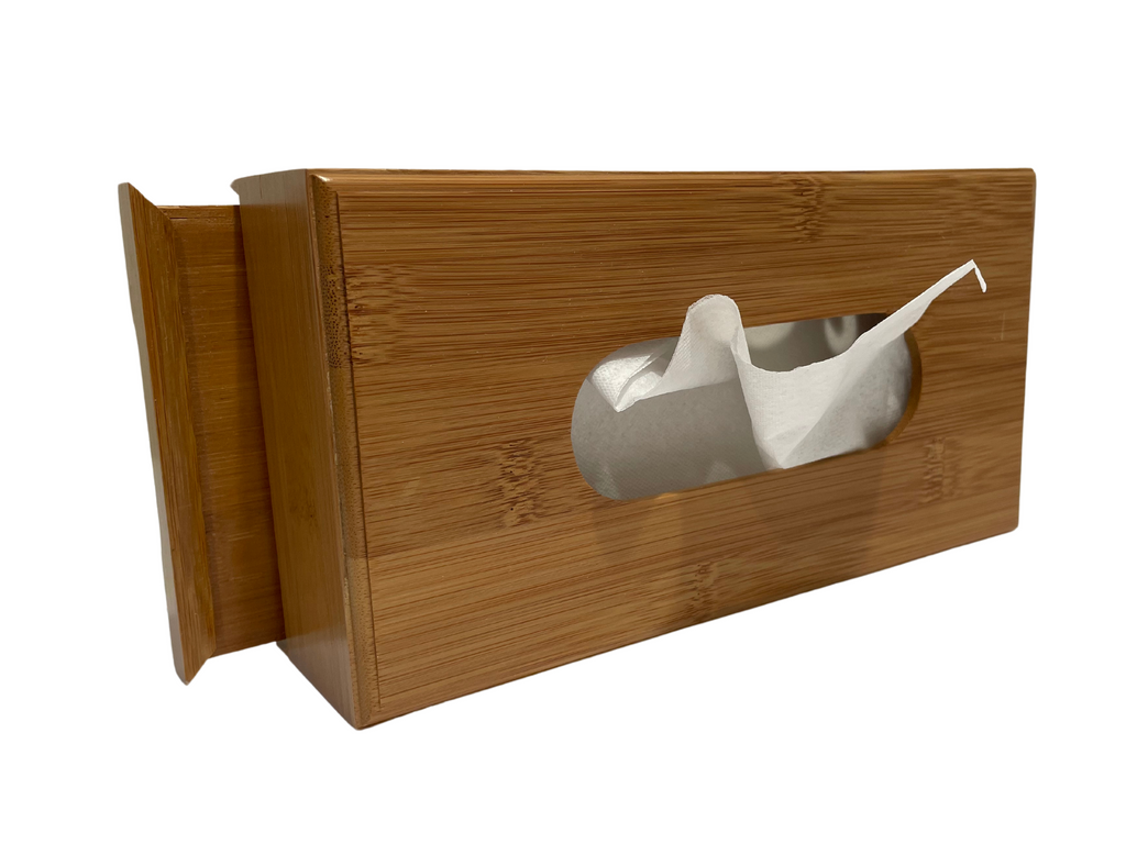 Bamboo Tissue Box Spun Bamboo