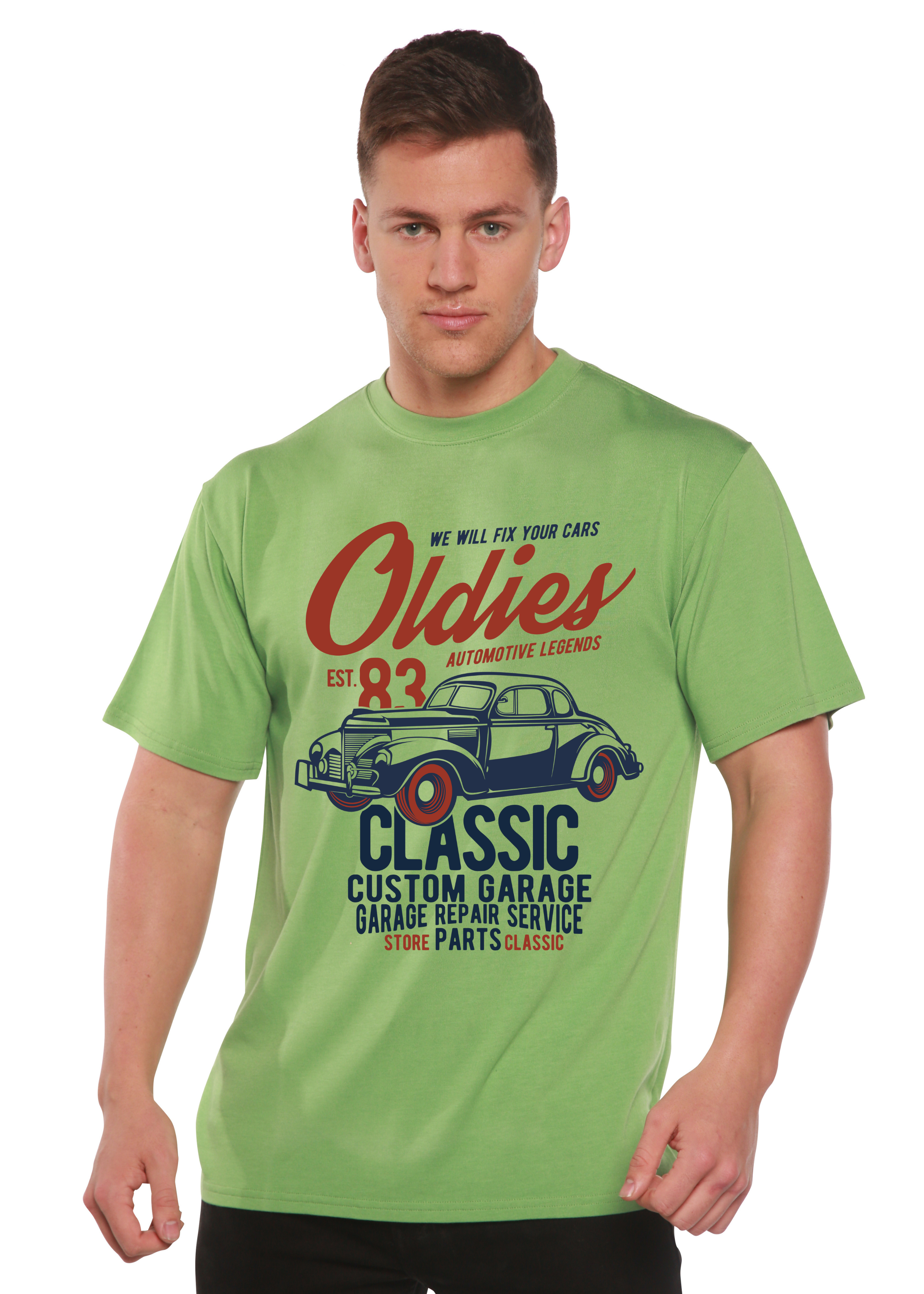 Oldies Spun Bamboo® Men's Bamboo Viscose/Organic Cotton Short Sleeve Graphic T-Shirt Spun Bamboo