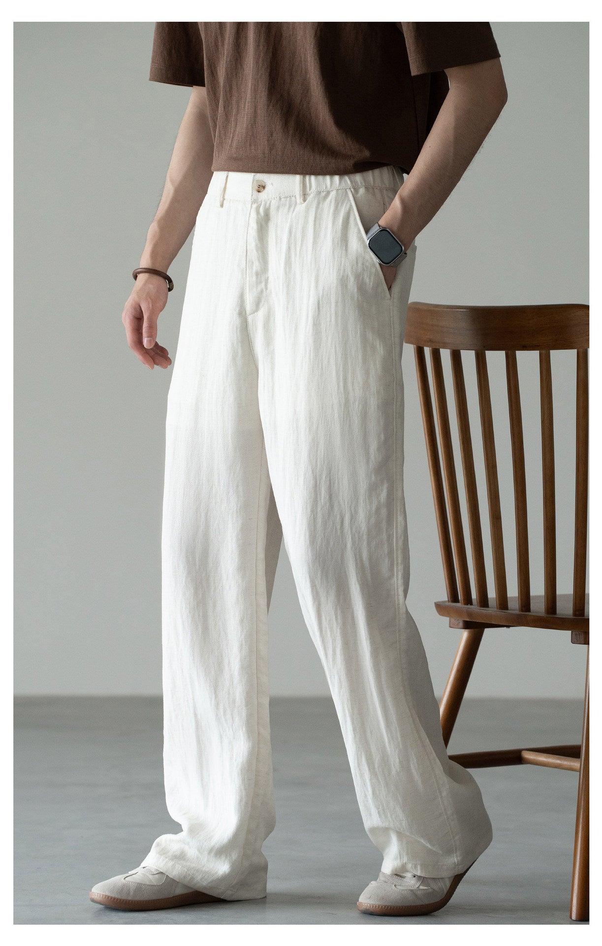 Breathable Textured Casual Pants For Men