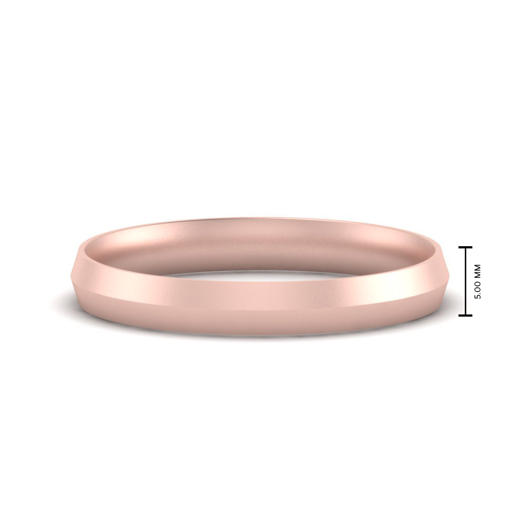 Comfort Fit Knife Edge Mens Band