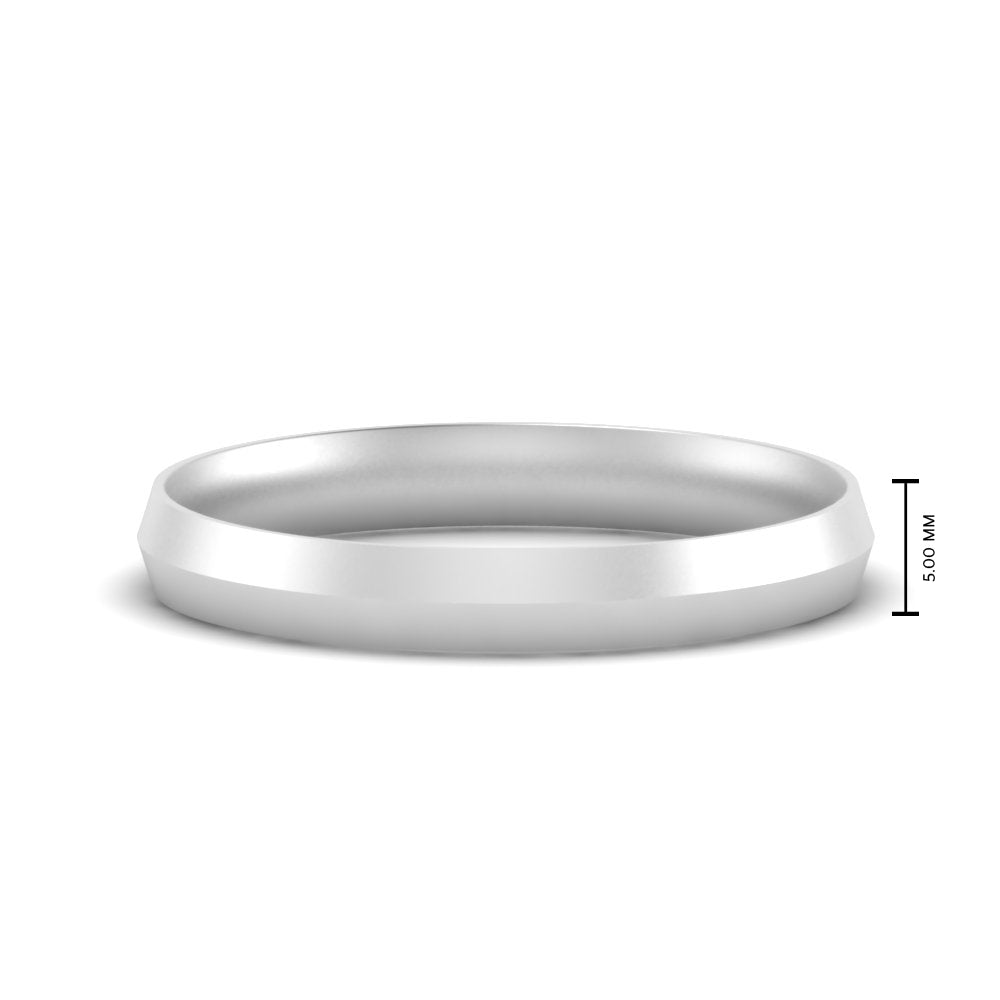 Comfort Fit Knife Edge Mens Band