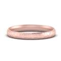 Lightweight Rock Texture Mens Wedding Band